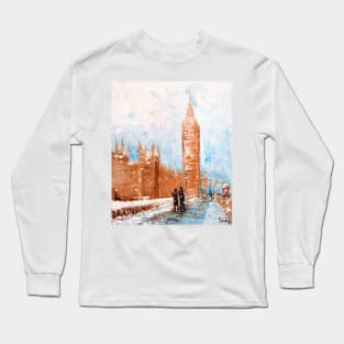 Snowfall in London Long Sleeve T-Shirt